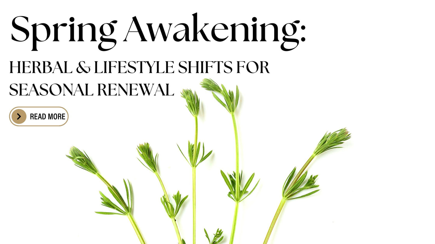 Spring Awakening:Herbal & Lifestyle Shifts for Seasonal Renewal